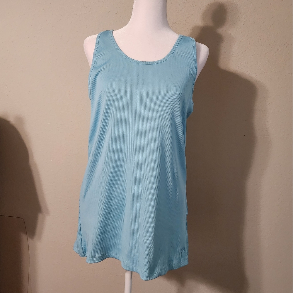 Under Armour Women's-Light Blue Tank Top-XXL